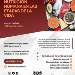 Curso de Nutrición Humana en las Etapas de la Vida (octubre-diciembre 2023)